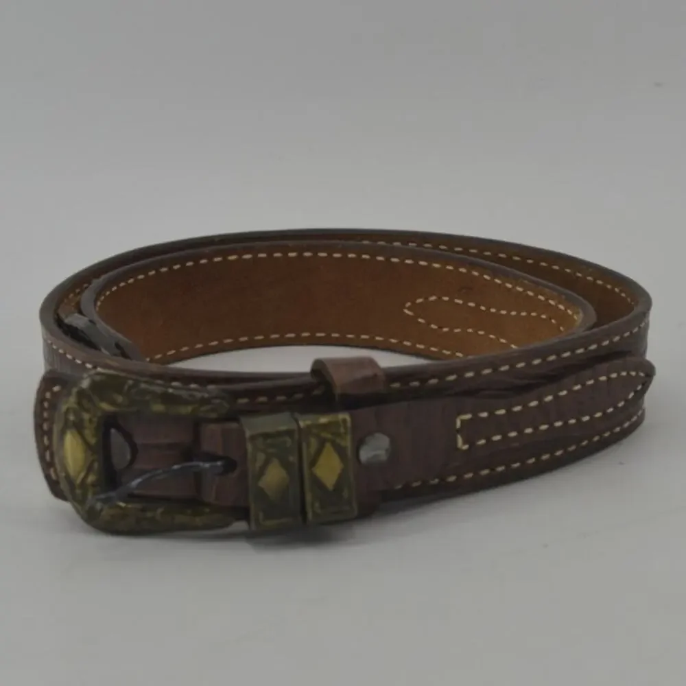 TexTan Women's Western Cowgirl Brown Leather Belt Boho Sz 28 - Picture 13 of 14